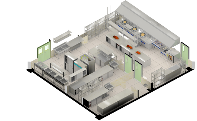 成都廚房設(shè)備公司設(shè)計(jì)圖片